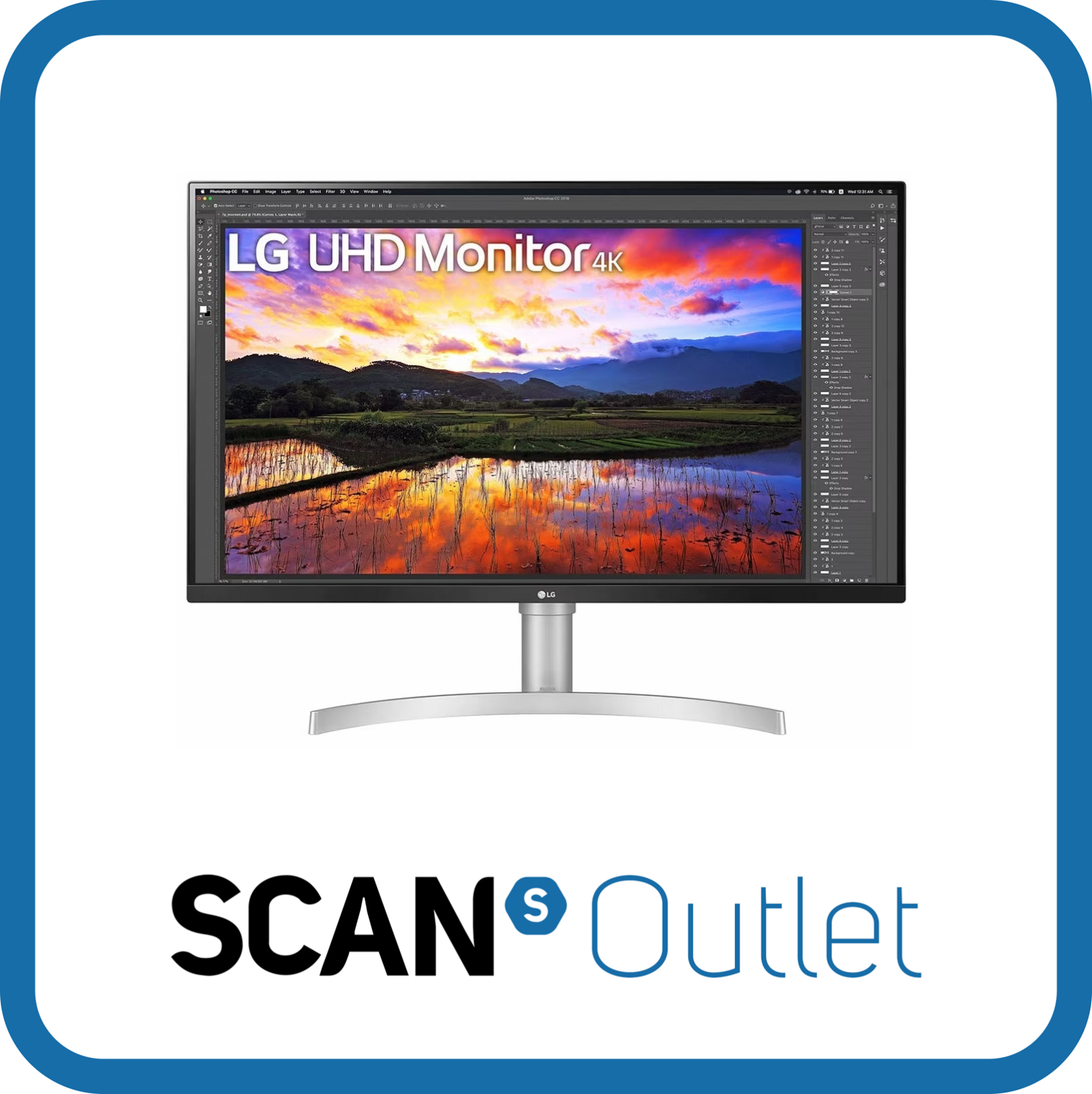 31.5"" LG 32UN650P-W 4K UHD Monitor, IPS, 3840x2160, 5ms, 60Hz, AMD FreeSync, 100