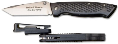 Smith & Wesson H.R.T. Phantom Knife w/ Belt Carry Clip - NEW