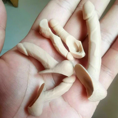 5 x BIG 1/6 Scale Male Dark Suntan Pale Skin Genitals Penis For 12" Male PH Body - Foto 13 di 16
