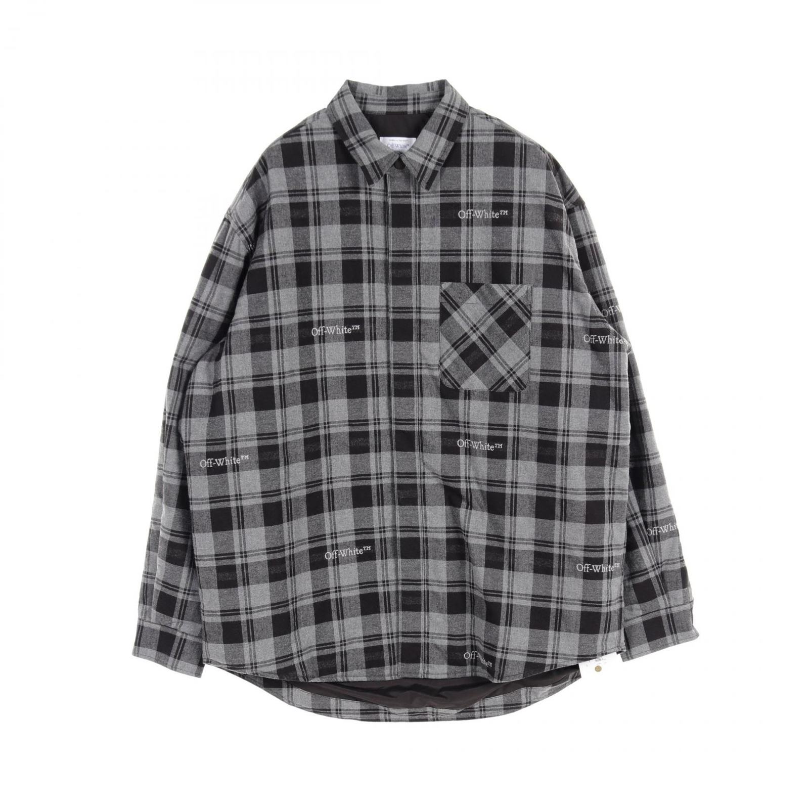 ALTRA Giacche OFF WHITE OES003C99FAB0010800 cotone grigio nero NUOVE uomo #M