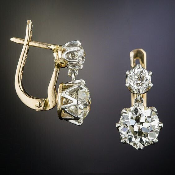 Fashion Crystal Drop Dangle Earrings Party Jewelry Gifts Women Girl Gold Plated