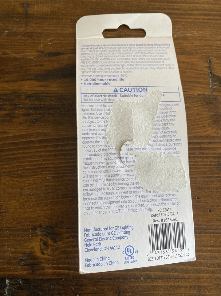 GE Lighting Frosted G4 Base T3 LED Desk Lamp, Warm White, 2W 190 lumens - Image 2 of 2