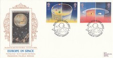 Europe in Space GB PPS Cigarette Card FDC BNSC London SW1 1991 (109215)