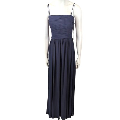 navy blue tiered prom dress Dark Navy Sweetheart Lace Appliques Tulle A-line Prom Dress