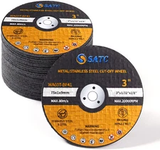 100 Pack Cut Off Wheels 3" x1/32"x3/8" Arbor Metal Cutting Disc Die Grinder Tool