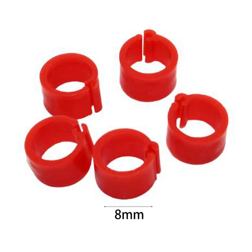 100PCS Chicken Leg Rings, Identification Bands, Tags, Clips, Poultry, 8mm - Picture 6 of 13