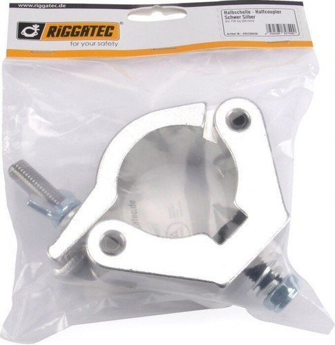 Riggatec Halbschelle - Halfcoupler Schwer Silber bis 750kg (60 mm) - Afbeelding 3 van 4