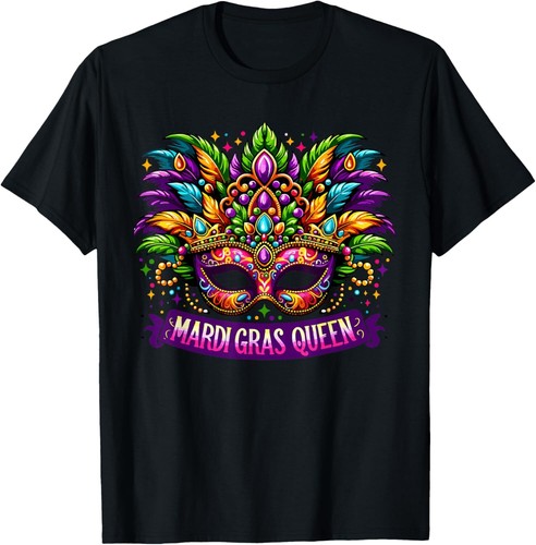 Mardi Gras Queen Costume Outfit Girls Womens Mardi Gras T-Shirt Hoodie