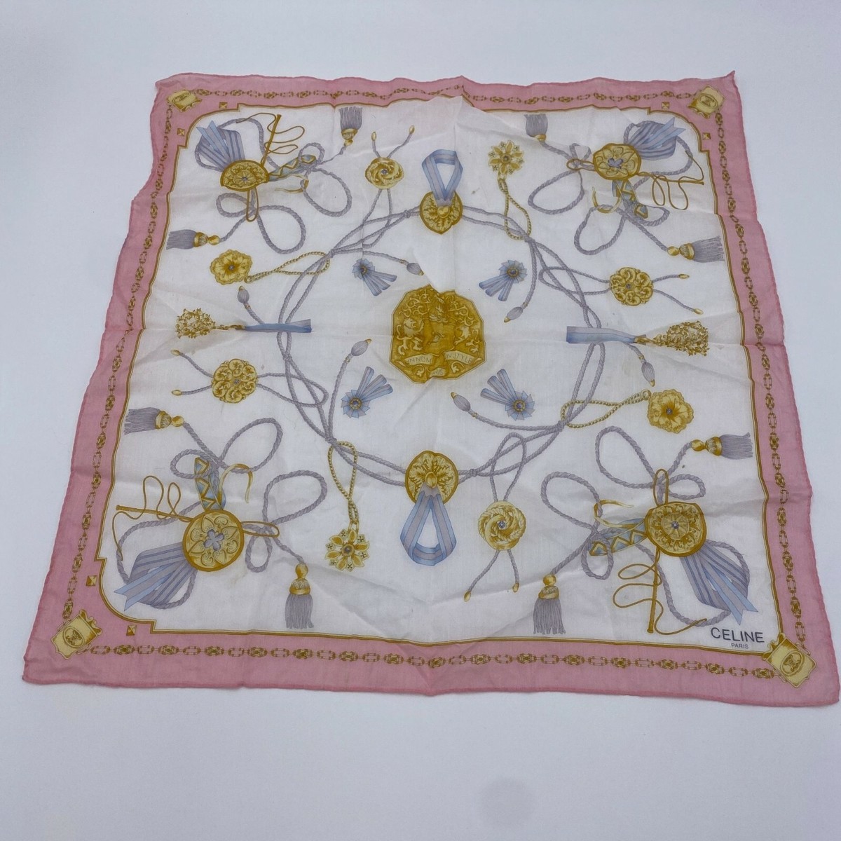Vintage Celine Paris Handkerchief 21
