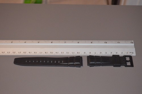 Bracelet De Montre En Cuir Et Acier - Largeur 14 Mm, Pour Montre Vintage, N°292, Neuf