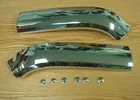1957 CHEVY CHROME HOOD BAR EXTENSIONS , NEW pair ** USA MADE **