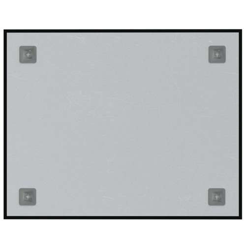Wall-mounted Magnetic Board Black 19.7"x15.7" Tempered Glass - Picture 4 of 5