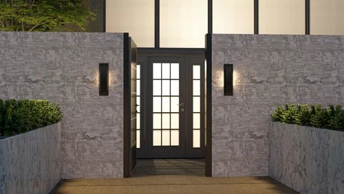 Quoizel ONX8405 Onyx 18" Tall LED Outdoor Wall Sconce - Black - Picture 3 of 7