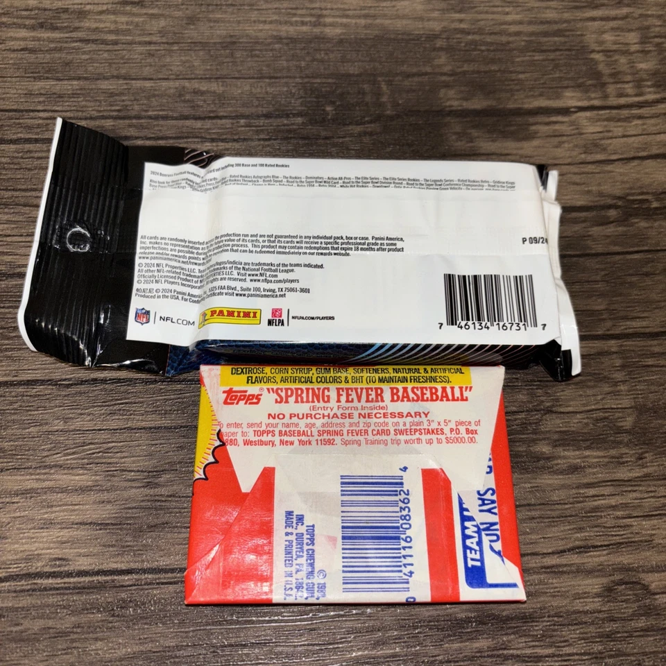 2024 Donruss Football 30 Card Fat Pack & 1988 Topps Baseball 15 Card Pk-FreeShip - Image 4 of 4