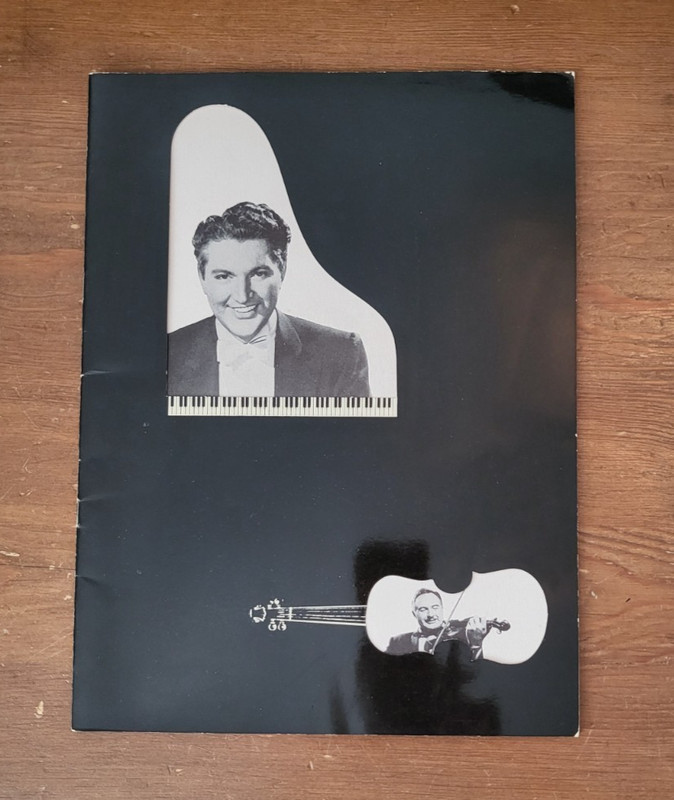 Liberace Souvenir Program, 1950's