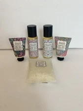 William Morris at Home Bergamot & Vetiver Hand Cream Body Wash Travel 5 Pc