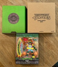 Super 7 TMNT Ultimates Sewer Surfer Mike Figure NEW w Mailer Michelangelo