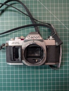 Canon AV-1 SLR 35mm Film Camera Black Body Only For Parts 