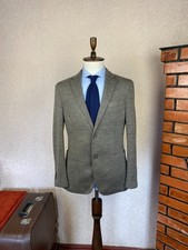 Boggi Milano Half Lined Patch Pockets Wool Mix Jersey Blazer Jacket 40, EU 50