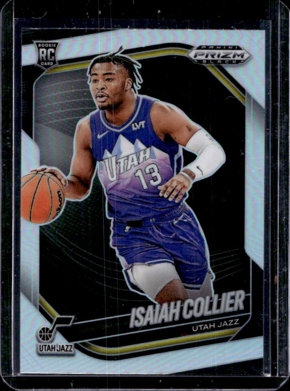 2024-25 Prizm Black Isaiah Collier RC Silver Prizm Rookie #32 Jazz