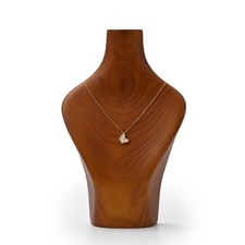 Solid Wood Jewelry Bust Necklace Display Showcase Jewelry Necklace Stand Disp...