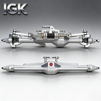 CNC Aluminum Front Rear Straight Axle Set for Vanquish H10 1/10 RC Crawler