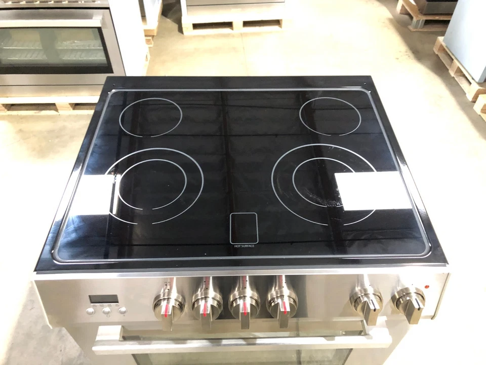 30 дюймов Электрическая плита, 4 элемента, нержавеющая сталь (открытая коробка, косметические недостатки) - Изображение 3 из 4