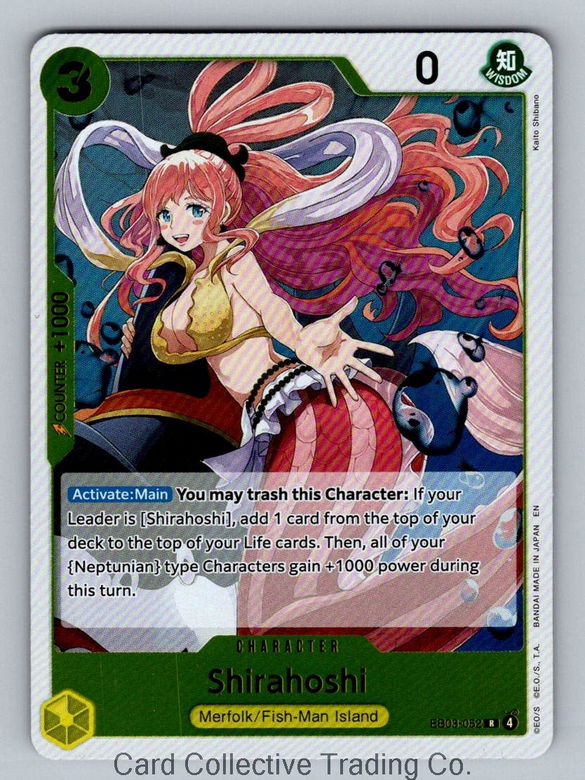 Shirahoshi R Extra Booster: One Piece Heroines Edition EB03-052 NM Foil