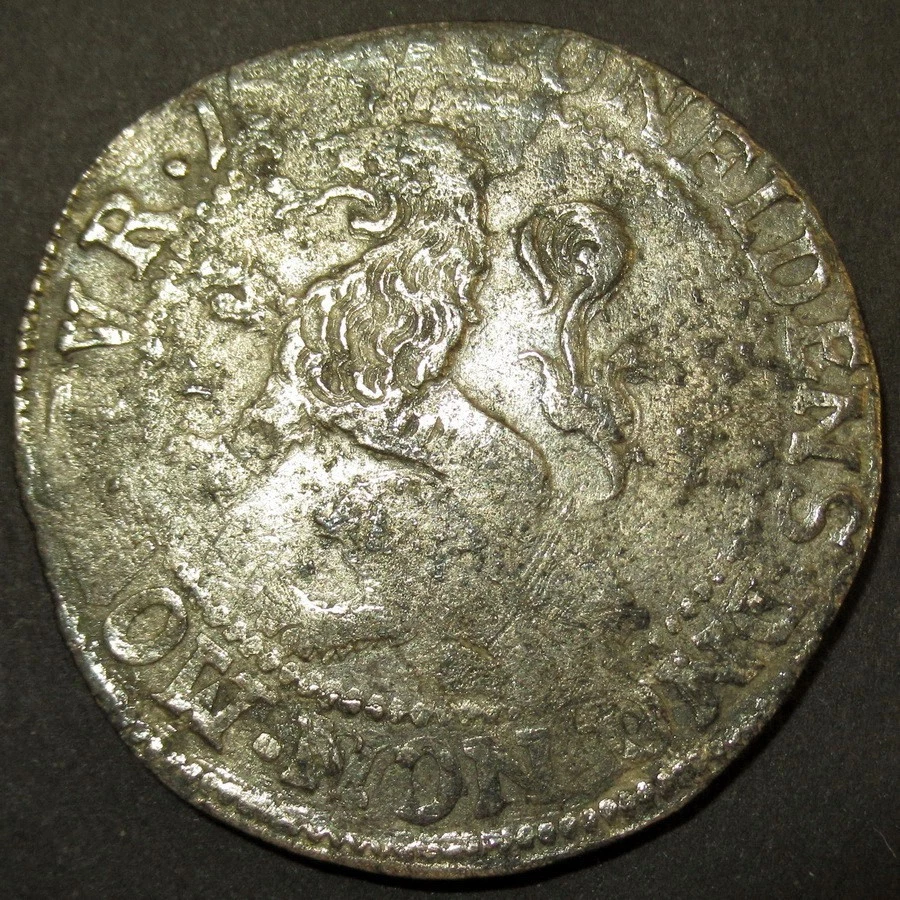 Shipwreck Salvage COA!  1657 Dutch Colonial Overijssel mint  VOC Merestein 1702 - Image 2 of 4