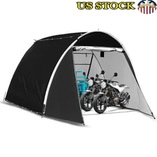 Spacious Waterproof Bike Shed Outdoor Tent W/ Double Zipper Doors UV Protection