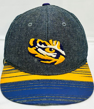LSU 'Eye of the Tiger' Purple, Gold & Gray Youth Adjustable Baseball Cap Hat