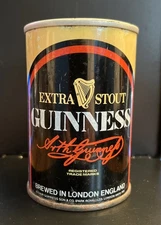 Guinness Extra Stout Steel Pull Tab Beer Can 275 ml Brewed In London