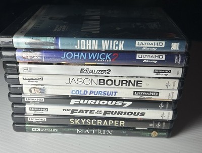 4K UHD  Lot Of  9 Movies  4K Discs Only + Artwork/cases  Matrix/John Wick & More