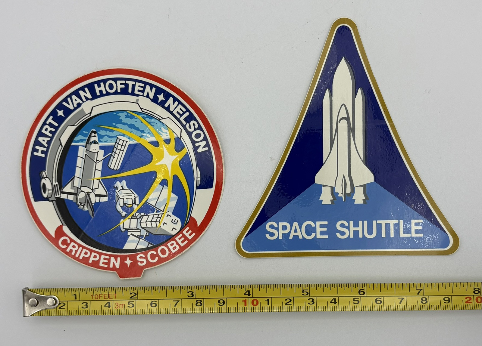Vintage 1990s NASA Challenger Sticker Set