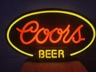 Vintage Coors Beer Lighted  Sign Works EXCELLENT CONDITION 21x12 Inches