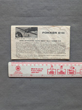 Instruction manual for Revell Fokker E-III - 1:72