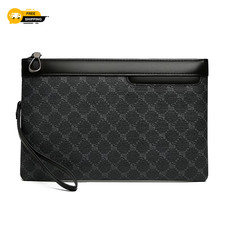 Luxury Designer Business Men Day Clutch High Quality PU Leather Money Pouch Bag