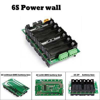 24V Power Wall 6S Battery BMS PCB Board Battery Holder Box Module 40A DIY AEU