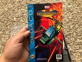 AH-3 Thunderstrike (Sega CD, 1993) CIB Complete W/ Reg Card Tested Minty Disc