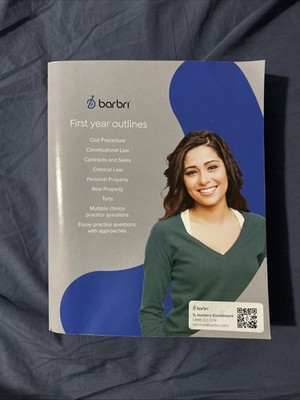 Barbri First Year Outlines 2022-2023 Paperback, Like New.