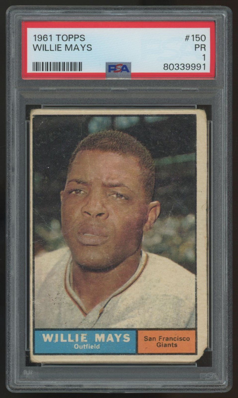 1961 Topps Willie Mays #150 PSA 1 *991