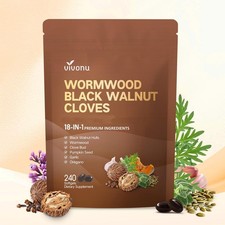 18-in-1 Black Walnut Wormwood Cleanse for Humans, 1 Count Pack of 1 , 1 Bag