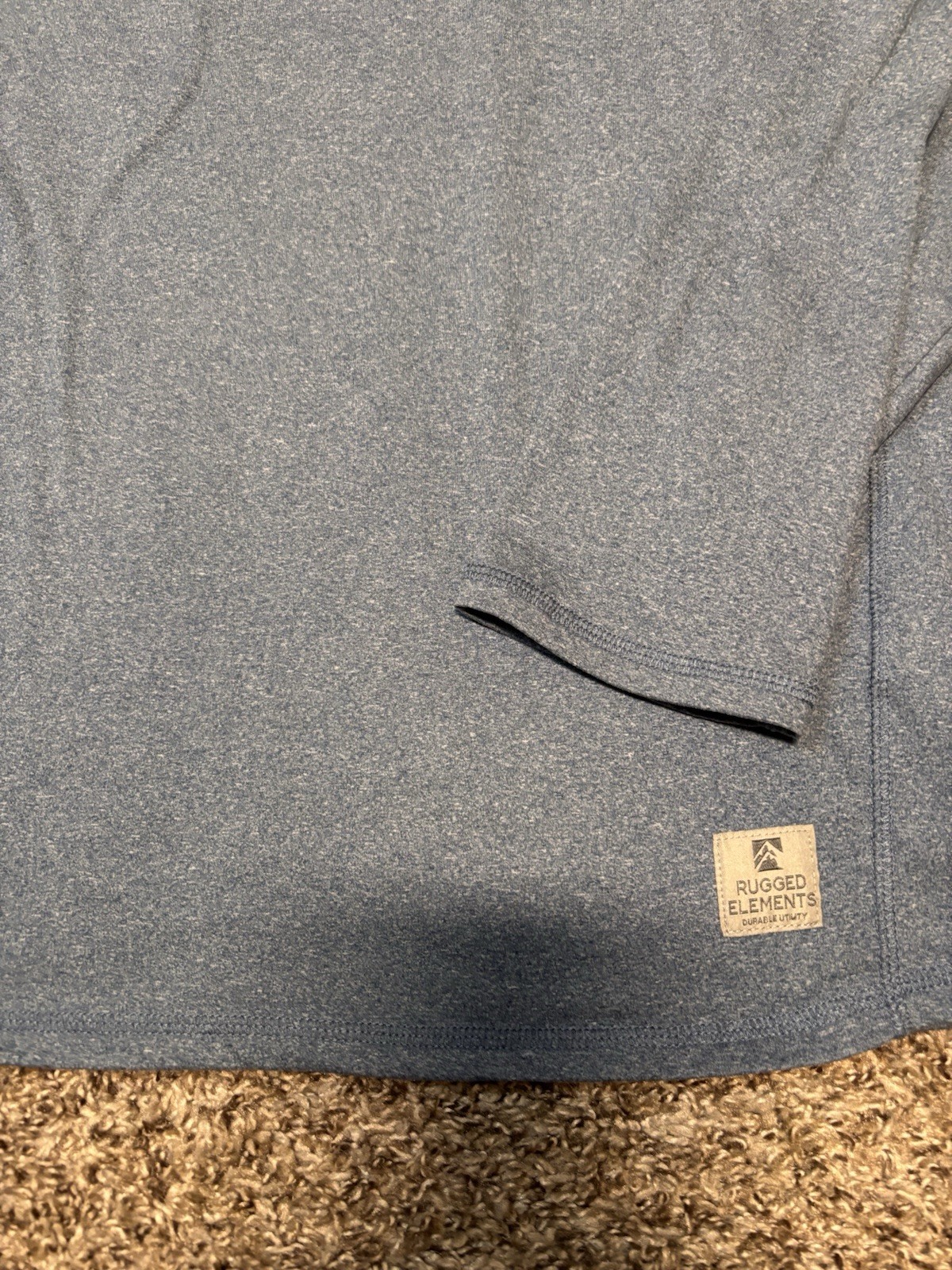 Rugged Elements Size Large Heather Blue Long Slee… - image 5
