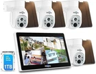 📹 Kit Videosorveglianza Solare WiFi 4MP PTZ SENZA FILI con Monitor 10" - 4 CAM