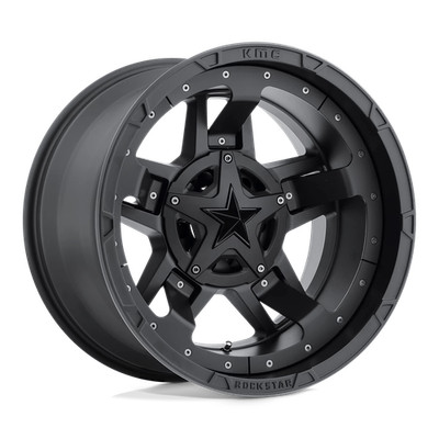 17x8 +20 KMC XD827 RS3 Rockstar III Matte Black Wheel Rim 6x120 6x139.7 (QTY 1)