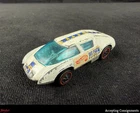 Vintage 1971 Original Mattel Hot Wheels Redline Pit Crew Car White w/ Stickers
