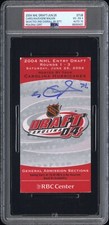 2004 NHL Draft Ticket Evgeni Malkin Signed Auto 2nd Overall 6/26 PSA 4 Auto 10