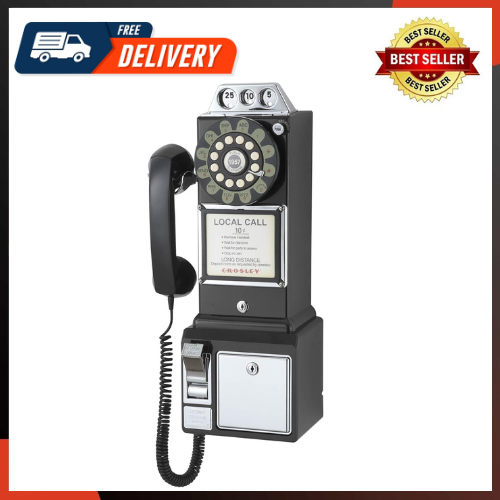 CR56-BK 1950'S Payphone with Push Button Technology, Black | eBay