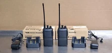 Set of 2 Vertex Standard VX-417 Two-Way Radio / Analog 450 MHz - 485 Please Read