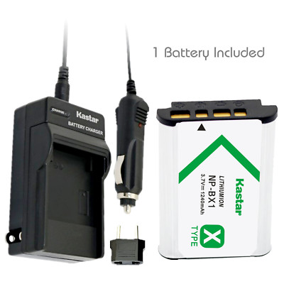 Kastar 1 Battery & Normal Charger kit for Sony NP-BX1 X-SERIES NPBX1/M8